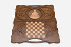 The carry handle and upper carving