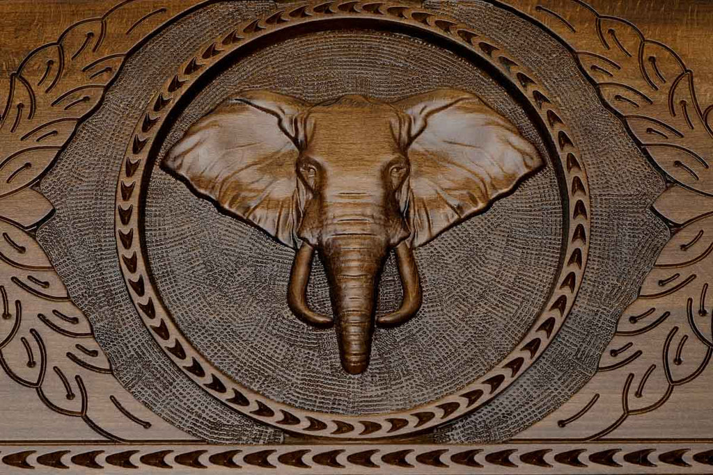 The carry handle and upper carving