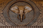 The carry handle and upper carving