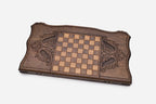 Armenian Backgammon Set - Tigran Great - handmade wooden backgammon board