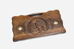 Detail of a bronze star medallion