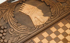 The carry handle and upper carving