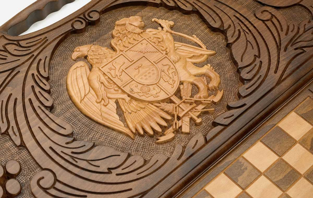 Detail of the carved grapevines and grapes