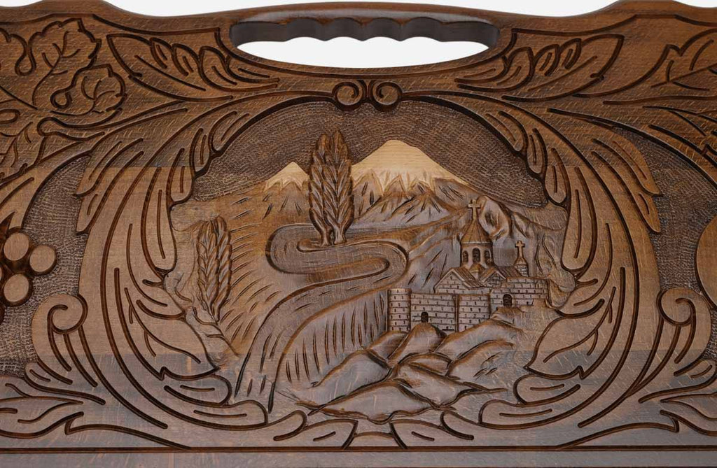 The carry handle and upper carving