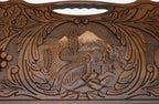 The carry handle and upper carving