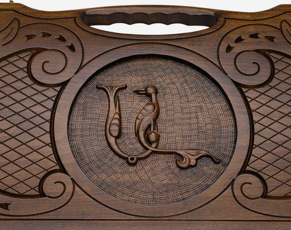 The carry handle and upper carving