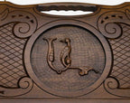 The carry handle and upper carving