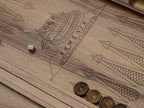 The board shown folded closed