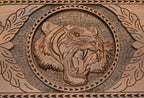 The carry handle and upper carving