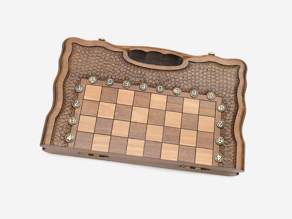 Classic chess and backgammon set detail 2