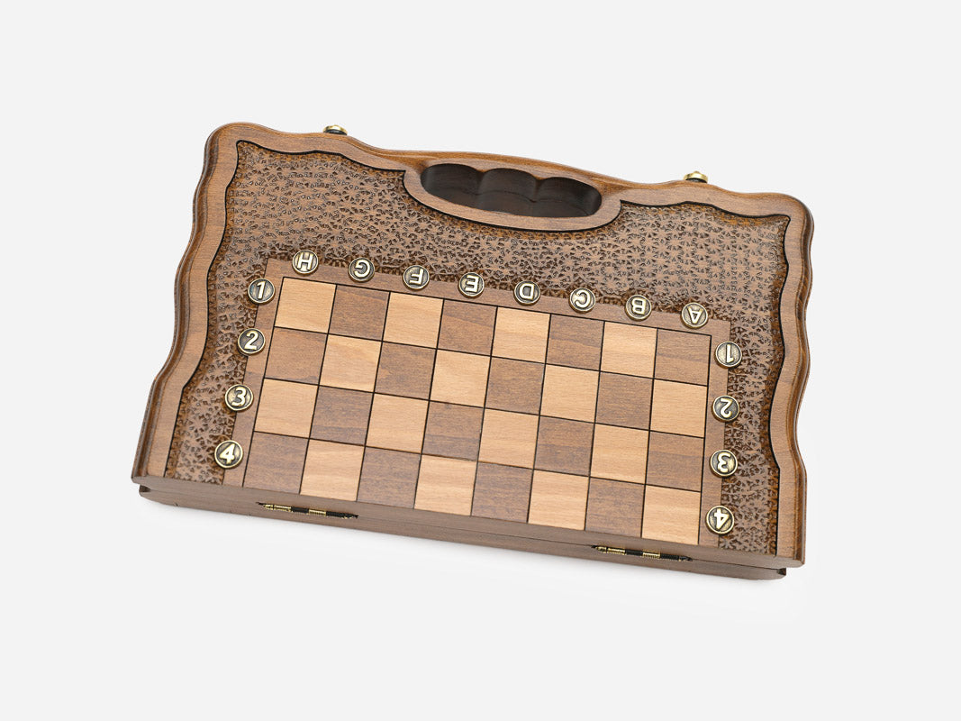 Classic chess and backgammon set detail 2