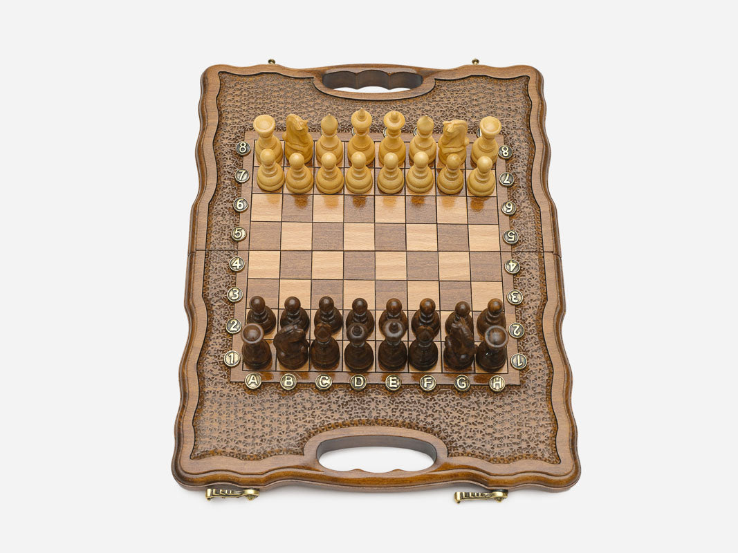 Classic chess and backgammon set detail 5