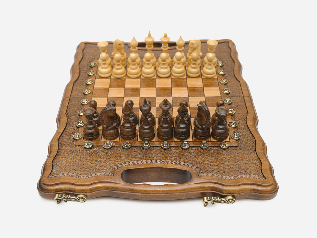 Classic chess and backgammon set detail 4