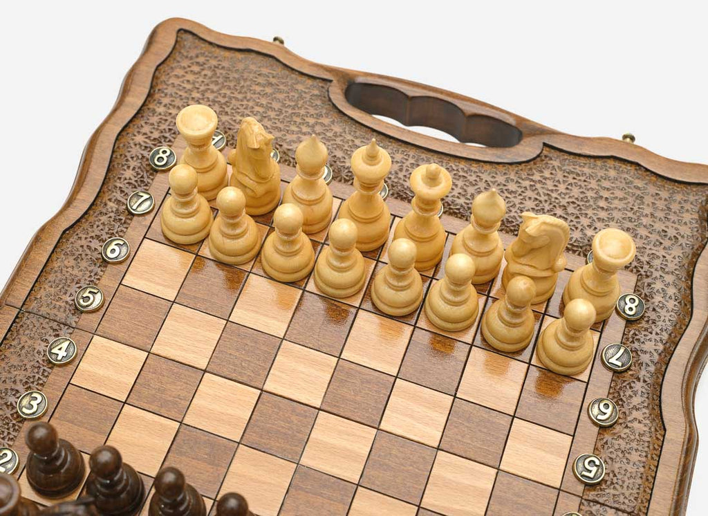 Classic chess and backgammon set detail 7