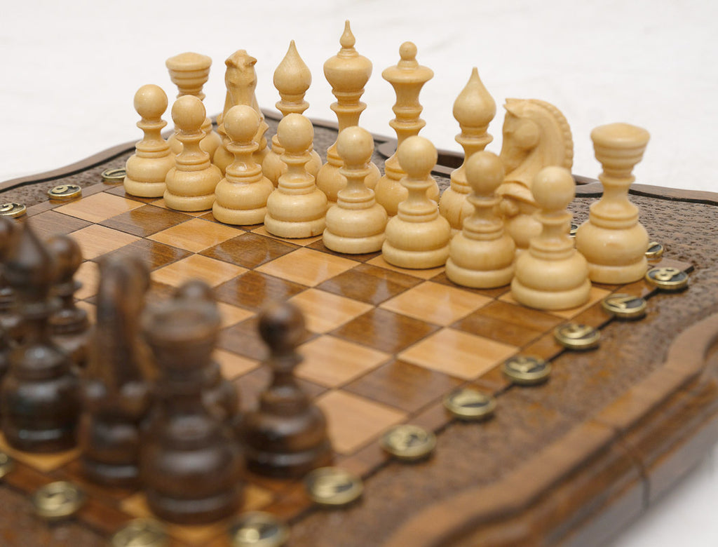 Classic chess and backgammon set detail 8