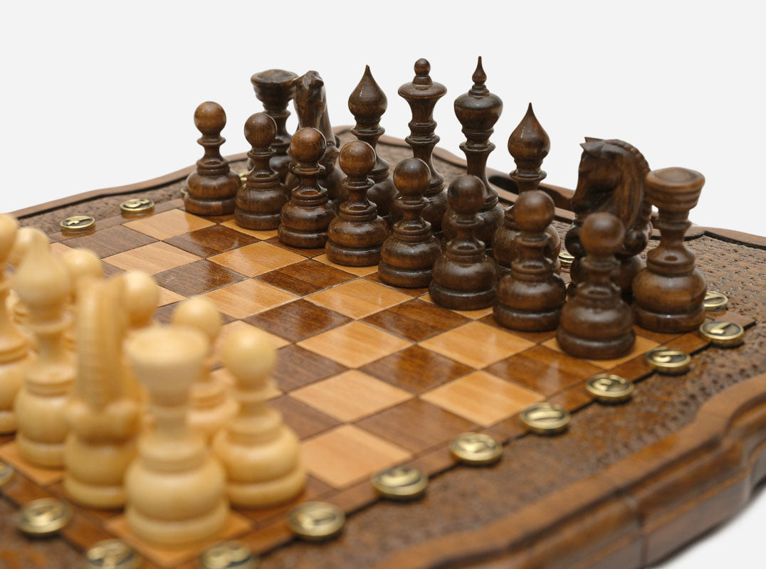 Classic chess and backgammon set detail 6