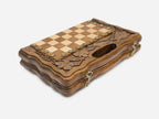 Pomegranate and Grapevine chess and backgammon set detail 3