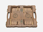 Lattice chess and backgammon set detail 8