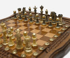 Lattice chess and backgammon set detail 7