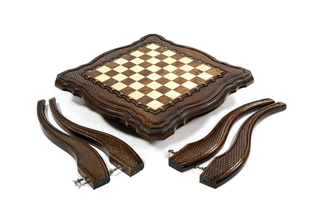 Chess Table Luxury with Contour Outline - Unumperfectus