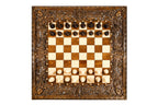 Artisan chess and backgammon table handmade in Armenia