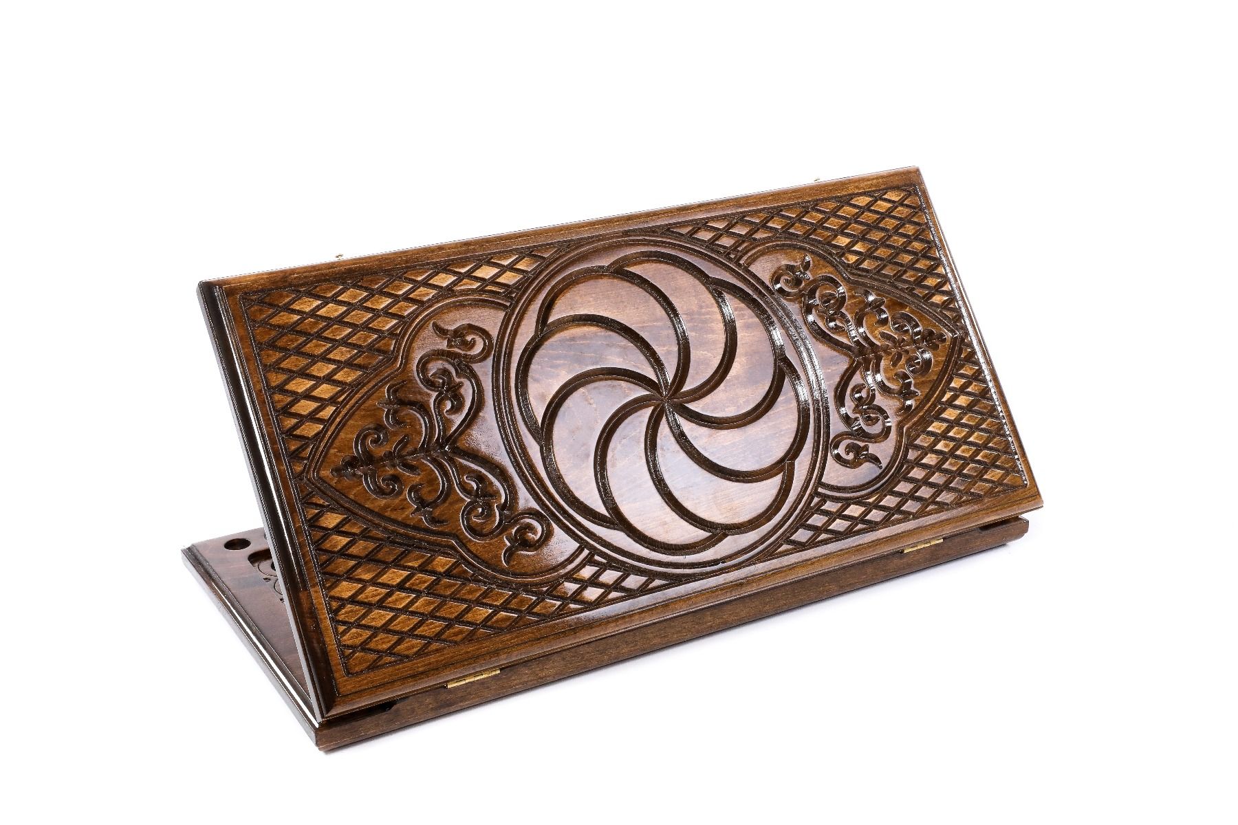 Wooden backgammon board Eternity design 23.6 inch