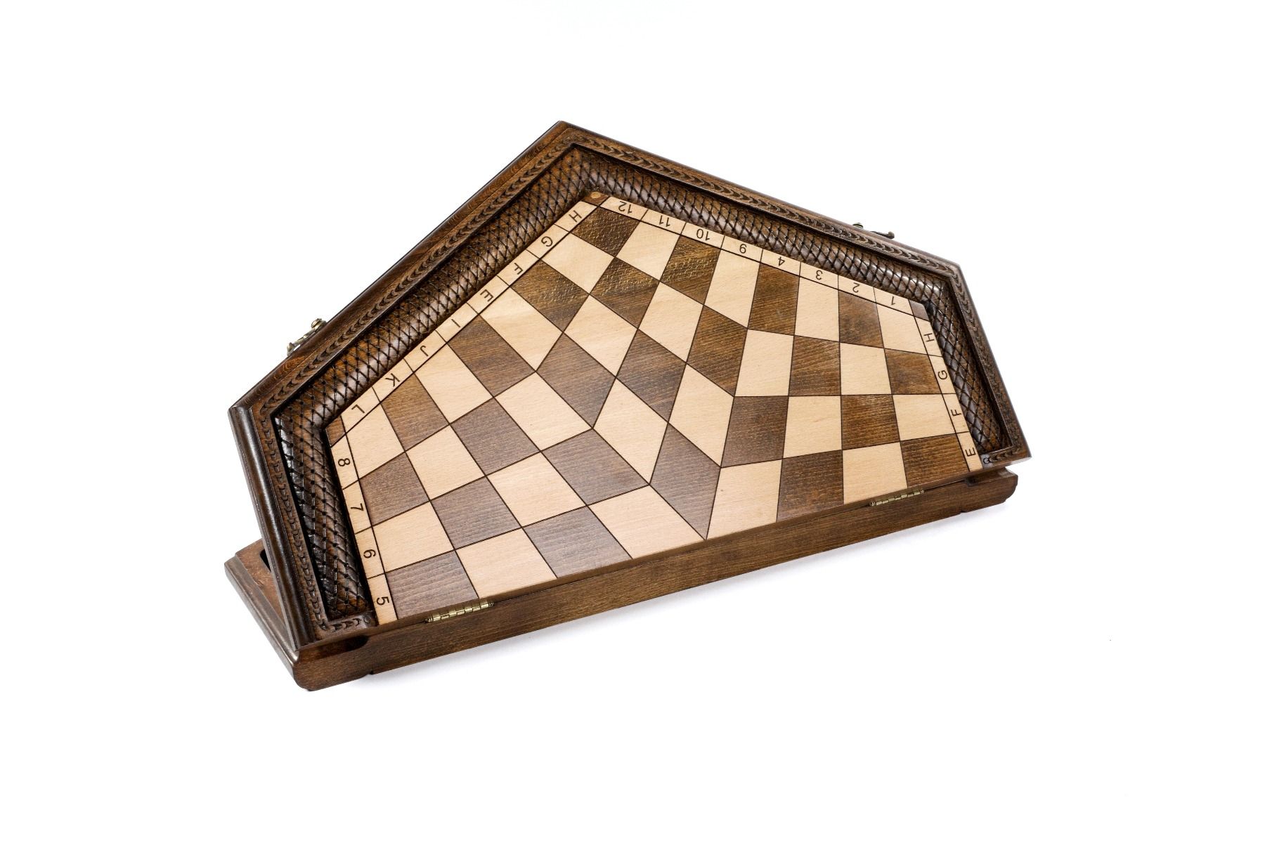 Wooden Chess Set For Three Player 60 cm | 24.7" - Unumperfectus