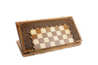 Chess-backgammon with an ornamental braid pattern classic