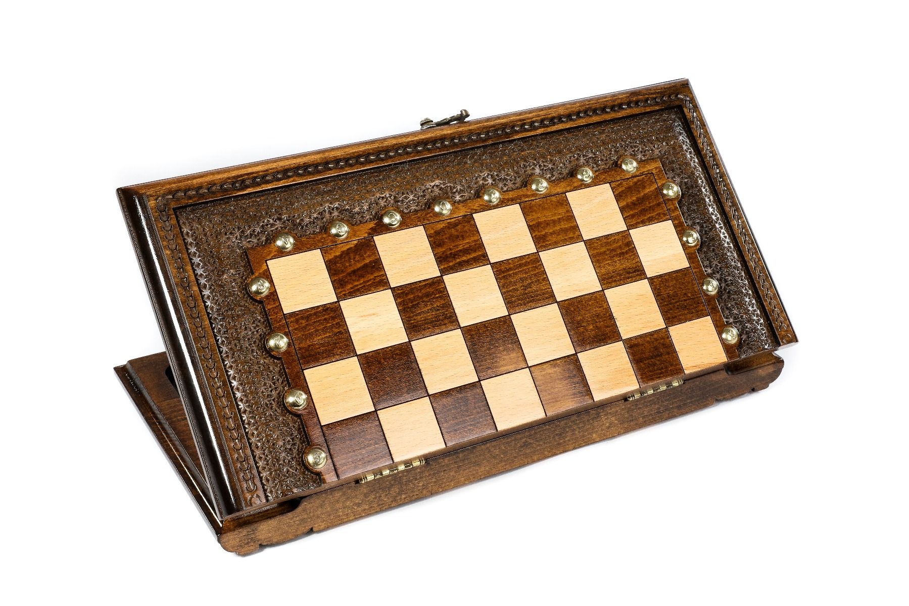 Classic 2-in-1 Wooden Chess & Backgammon Board - Unumperfectus