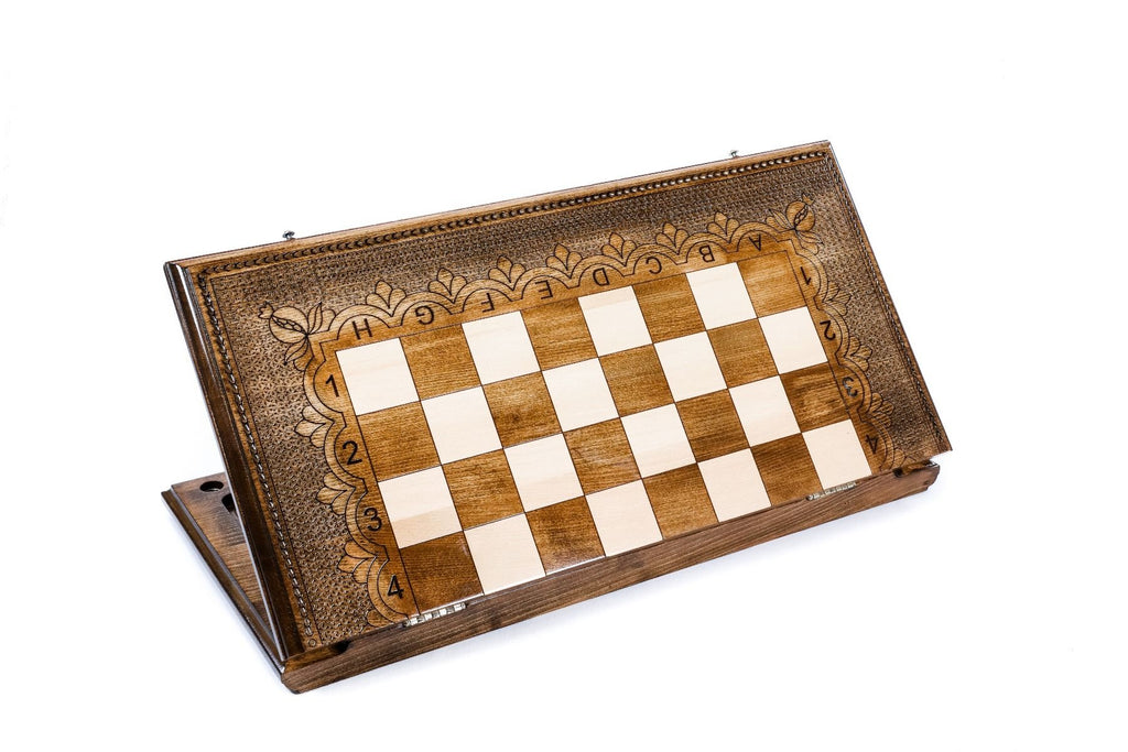 Chess Set & Backgammon Board Classic 60 cm | 23.6" - Unumperfectus