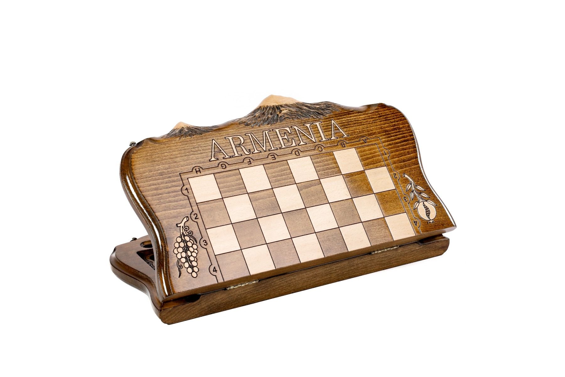 Mount Ararat Wooden Chess & Backgammon Board - Unumperfectus