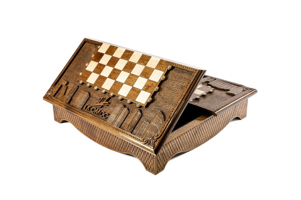 Wooden Chess Set Box Style 60 cm | 24.7" - Unumperfectus