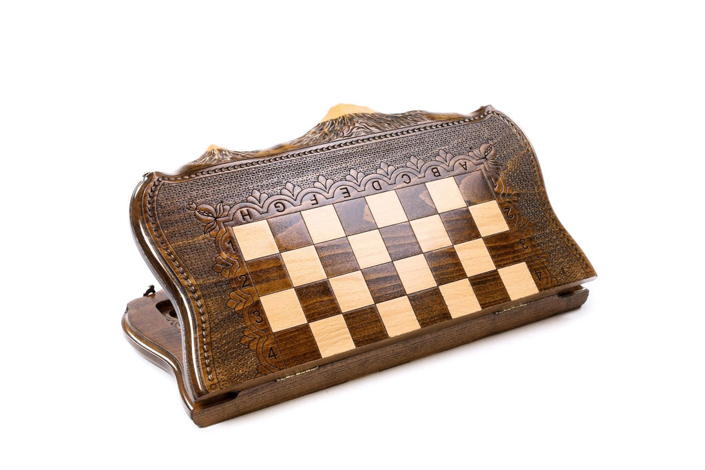 Chess & Backgammon Set - Mount Ararat 50 cm | 19.7" - Unumperfectus