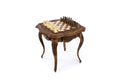 Luxury Armenian table chess set with contour outline wooden design