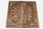Armenian backgammon board folded closed showing carved lid