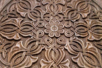 Armenian walnut master ornament backgammon board full view