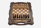 Compact Mount Ararat Beech Chess and Backgammon Set II