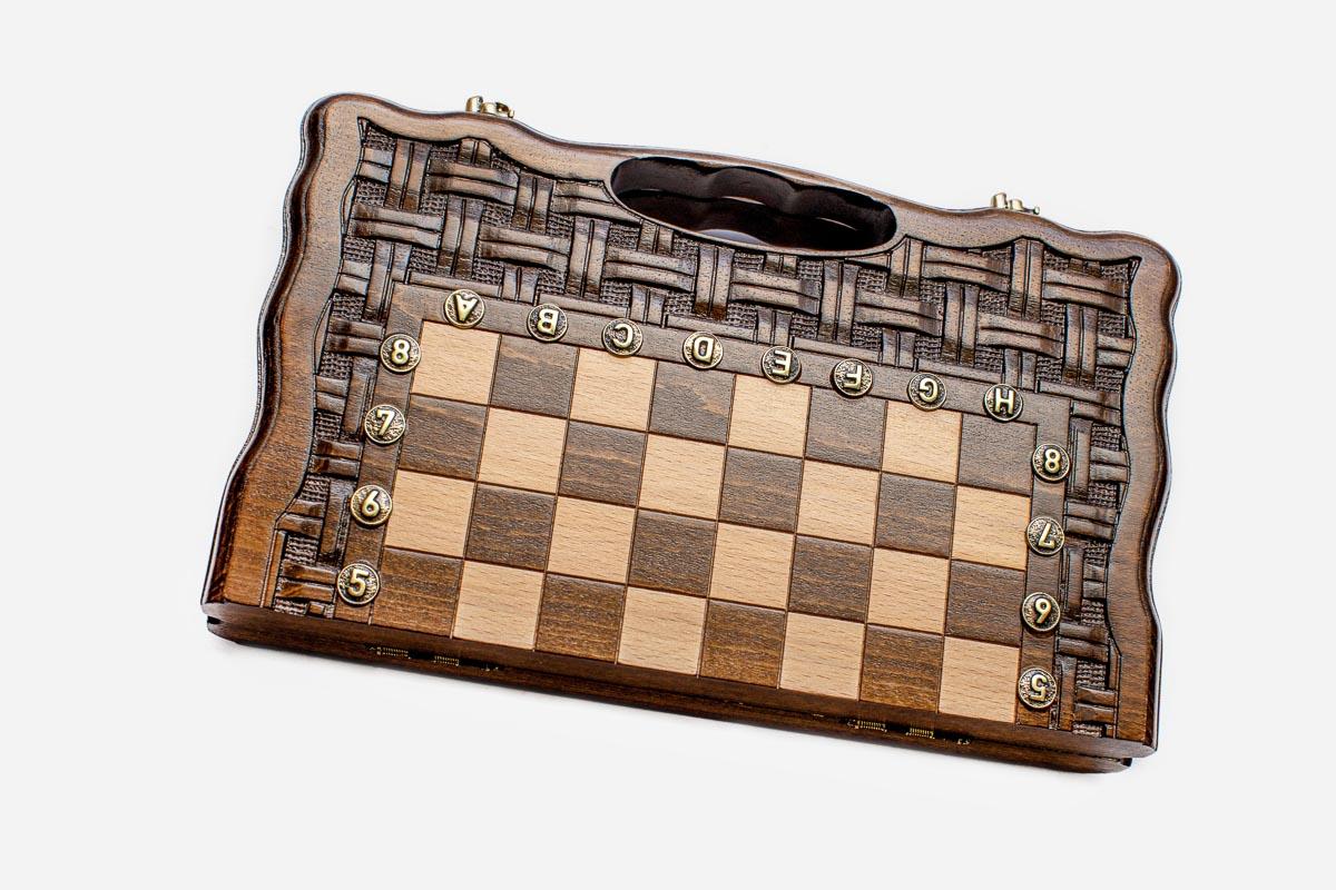 Lattice chess and backgammon set - view 3