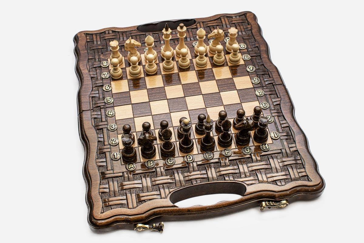 Lattice chess and backgammon set - view 4
