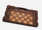 Detail of the inlaid twin-peaked Mount Ararat above the carry-handle cutout