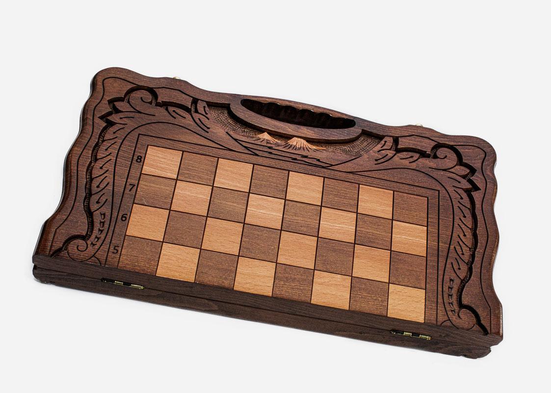 Detail of the inlaid twin-peaked Mount Ararat above the carry-handle cutout