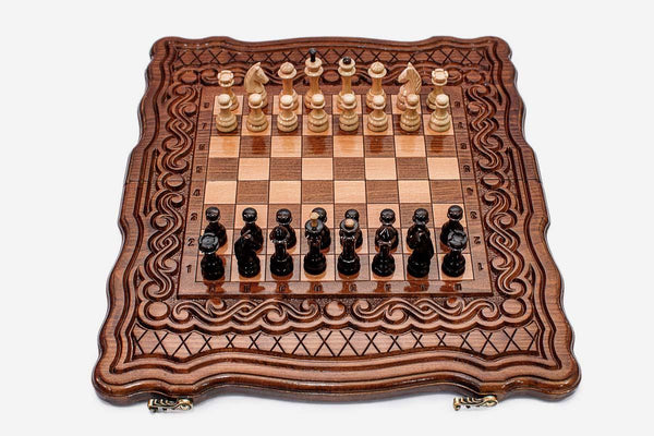 Standard Classic Beech Chess Set III