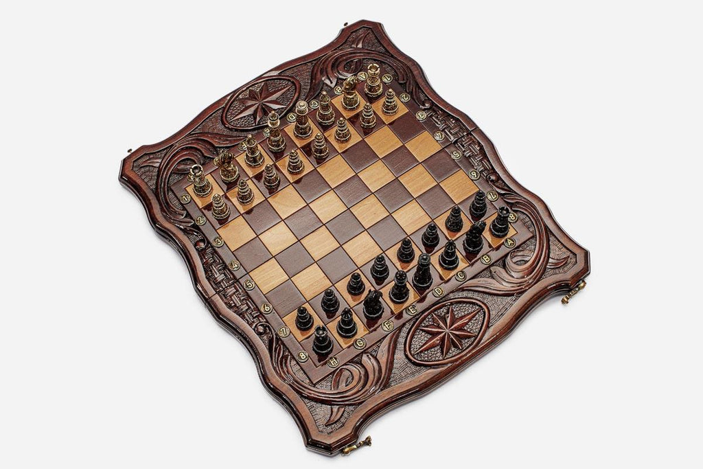 Octagon chess and backgammon set - view 3