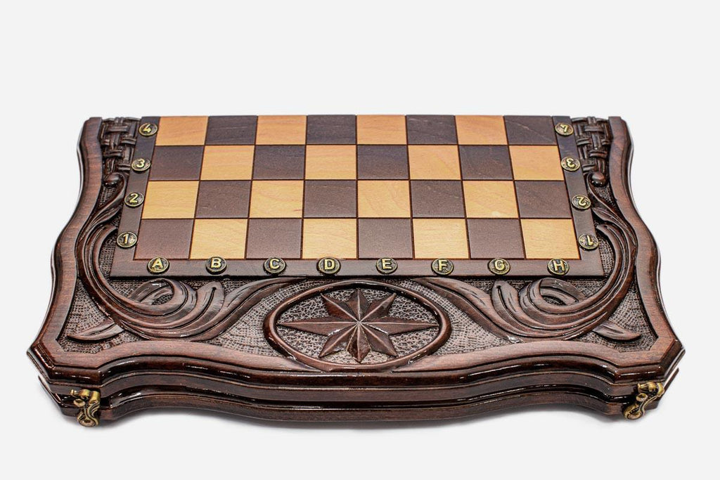 Octagon chess and backgammon set - view 5