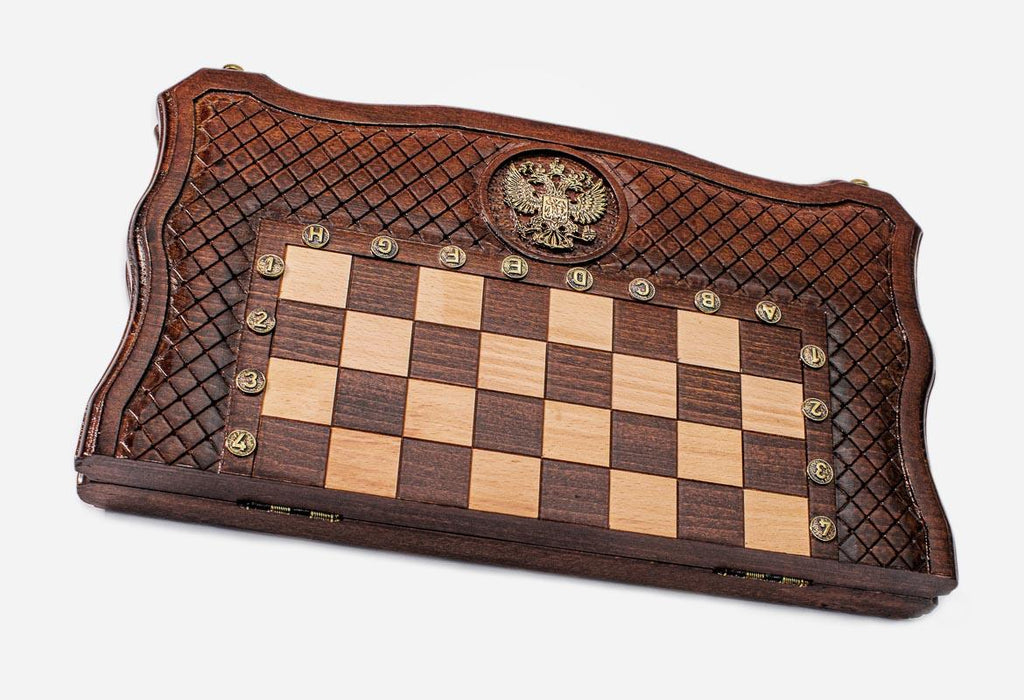 Russian Coat of Arms chess and backgammon set - view 4