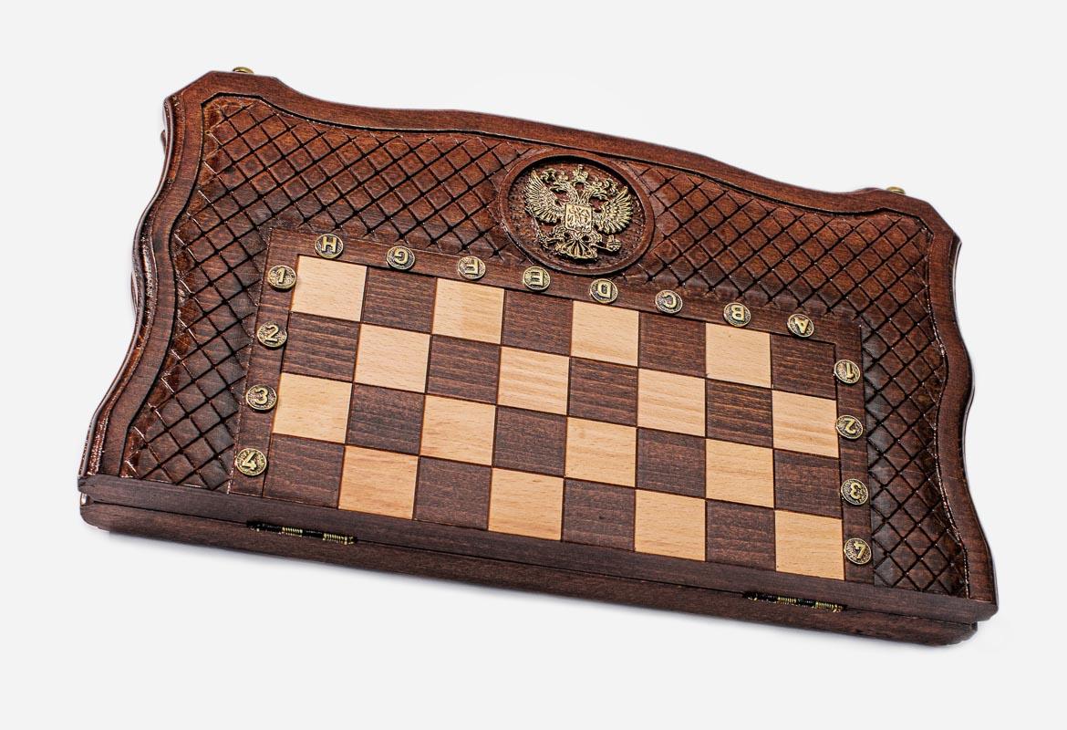 Russian Coat of Arms chess and backgammon set - view 4