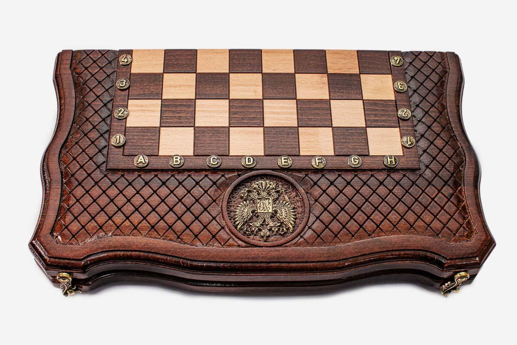 Russian Coat of Arms chess and backgammon set - view 3