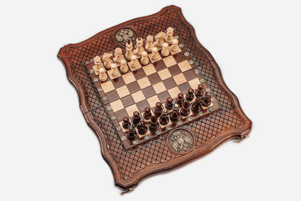 Russian Coat of Arms chess and backgammon set - view 5