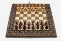 Standard Lattice Beech Chess and Backgammon Set