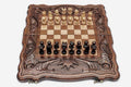 Royal Crown Beech Chess and Backgammon Set